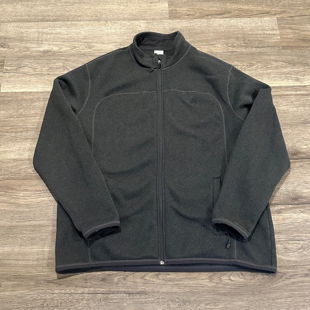 Vintage Y2K Nike ACG Fleece Jacket Dark Grey Full Zip Mens XXL Gorpcore